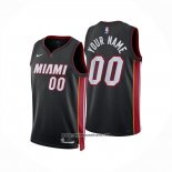 Camiseta Miami Heat Personalizada Icon 2024-25 Negro