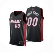 Camiseta Miami Heat Personalizada Icon 2024-25 Negro