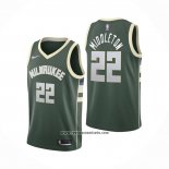 Camiseta Milwaukee Bucks Khris Middleton #22 Icon Verde