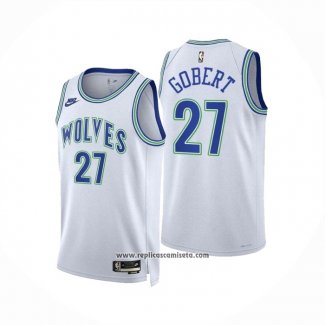 Camiseta Minnesota Timberwolves Rudy Gobert #27 Classic 2023-24 Blanco