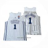 Camiseta NCAA Duke Blue Devils Zion Williamson Blanco