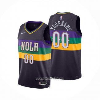 Camiseta New Orleans Pelicans Personalizada Ciudad 2022-23 Violeta