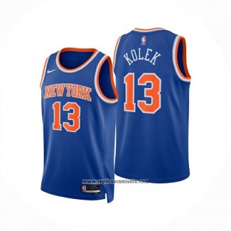 Camiseta New York Knicks Tyler Kolek NO 13 Icon 2025-26 Azul