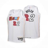 Camiseta Nino Miami Heat Jimmy Butler #22 Ciudad 2022-23 Blanco