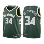 Camiseta Nino Milwaukee Bucks Giannis Antetokounmpo #34 Icon 2017-18 Verde