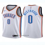 Camiseta Nino Oklahoma City Thunder Russell Westbrook #0 Association 2017-18 Blanco