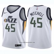 Camiseta Nino Utah Jazz Donovan Mitchell #45 Association 2017-18 Negro