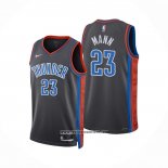 Camiseta Oklahoma City Thunder Tre Mann #23 Ciudad 2022-23 Gris