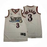 Camiseta Philadelphia 76ers Allen Iverson NO 3 Blanco