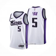 Camiseta Sacramento Kings De'Aaron Fox #5 Association 2023-24 Blanco