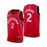 Camiseta Toronto Raptors Kawhi Leonard #2 Icon 2018 Rojo