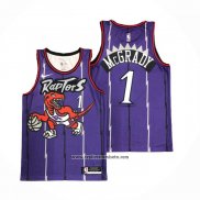 Camiseta Toronto Raptors Tracy Mcgrady #1 Classic Edition Violeta