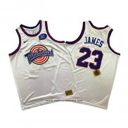 Camiseta Tune Squad Lebron James #23 Blanco