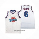 Camiseta Tune Squad Lebron James #6 Blanco