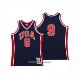 Camiseta USA 1984 Michael Jordan #9 Azul