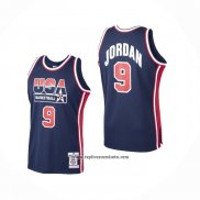 Camiseta USA 1992 Michael Jordan #9 Azul