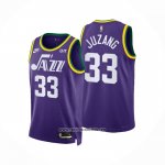 Camiseta Utah Jazz Johnny Juzang #33 Classic 2023-24 Violeta