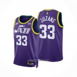 Camiseta Utah Jazz Johnny Juzang #33 Classic 2023-24 Violeta