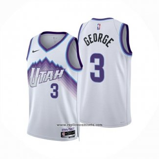 Camiseta Utah Jazz Keyonte George NO 3 Association 2025-26 Blanco