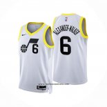 Camiseta Utah Jazz Nickeil Alexander-Walker #6 Association 2022-23 Blanco