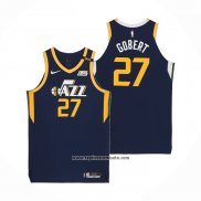 Camiseta Utah Jazz Rudy Gobert #27 Icon Autentico Azul