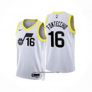 Camiseta Utah Jazz Simone Fontecchio #16 Association 2022-23 Blanco