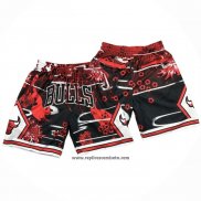 Pantalone Chicago Bulls Lunar New Year Mitchell & Ness Just Don Rojo