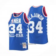 Camiseta All Star 1985 Hakeem Olajuwon #34 Azul