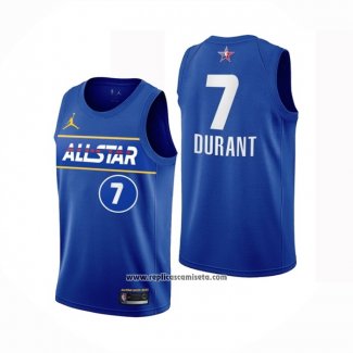 Camiseta All Star 2021 Brooklyn Nets Kevin Durant #7 Azul