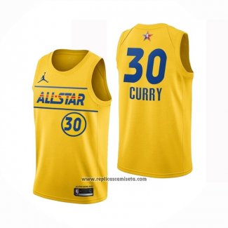Camiseta All Star 2021 Golden State Warriors Stephen Curry #30 Oro