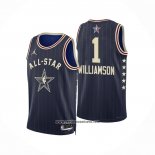 Camiseta All Star 2024 New Orleans Pelicans Zion Williamson #1 Azul
