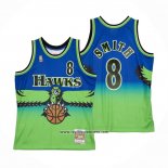 Camiseta Atlanta Hawks Steve Smith #8 Mitchell & Ness 1996-97 Verde