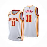 Camiseta Atlanta Hawks Trae Young NO 11 Association 2024-25 Blanco