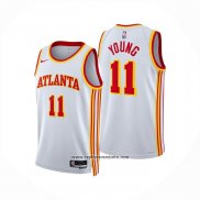 Camiseta Atlanta Hawks Trae Young NO 11 Association 2025-26 Blanco