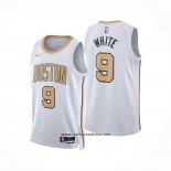 Camiseta Boston Celtics Derrick White NO 9 Ciudad 2025-26 Blanco