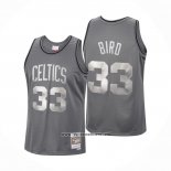 Camiseta Boston Celtics Larry Bird #33 Mitchell & Ness 1985-86 Gris