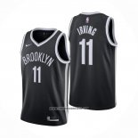 Camiseta Brooklyn Nets Kyrie Irving #11 Icon 2020-21 Negro