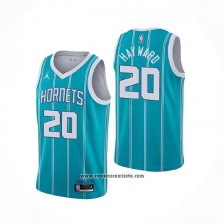 Camiseta Charlotte Hornets Gordon Hayward #20 Icon 2020-21 Verde