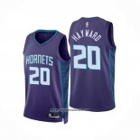 Camiseta Charlotte Hornets Gordon Hayward #20 Statement 2022-23 Violeta