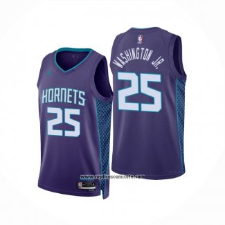 Camiseta Charlotte Hornets P.J. Washington JR. #25 Statement 2022-23 Violeta