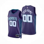Camiseta Charlotte Hornets Personalizada Statement 2024-25 Violeta
