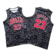 Camiseta Chicago Bulls Michael Jordan #23 Mitchell & Ness Negro2