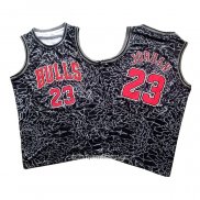 Camiseta Chicago Bulls Michael Jordan #23 Mitchell & Ness Negro2