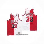Camiseta Chicago Bulls Scottie Pippen #33 Mitchell & Ness Rojo Blanco