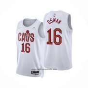 Camiseta Cleveland Cavaliers Cedi Osman #16 Association 2022-23 Blanco