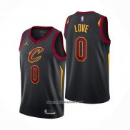 Camiseta Cleveland Cavaliers Kevin Love #0 Statement 2020-21 Negro
