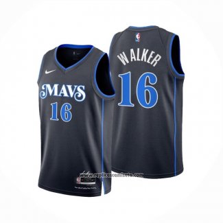 Camiseta Dallas Mavericks Jordan Walker #16 Ciudad 2023-24 Azul