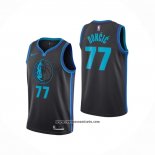 Camiseta Dallas Mavericks Luka Doncic #77 Ciudad 2018-19 Azul