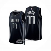 Camiseta Dallas Mavericks Luka Doncic #77 Select Series Negro