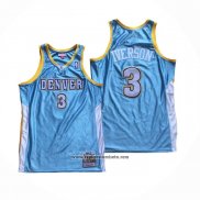 Camiseta Denver Nuggets Allen Iverson #3 Retro Azul